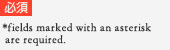 ɬ*fields marked with an asterisk are required.